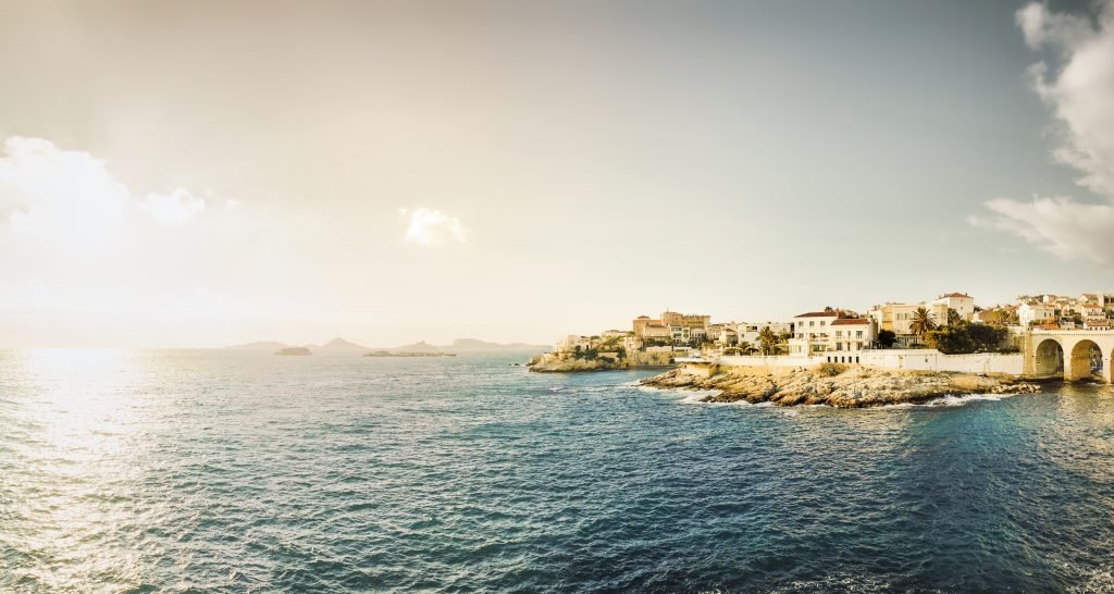 Küstenlinie von Marseille, Frankreich